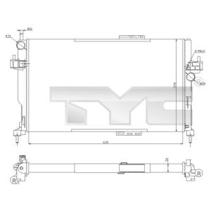Arrefecedor do motor TYC 725-0034-R
