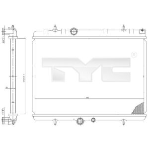 Raffreddatore motore TYC 705-0065