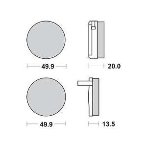 Jeu de plaquettes de frein à disque TRW MCB32