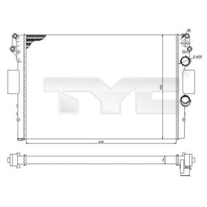Arrefecedor do motor TYC 715-0001-R