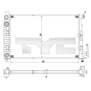 Raffreddatore motore TYC 721-0012