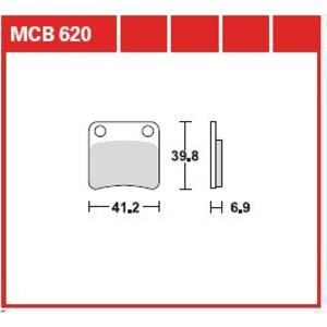 Conjunto de pastilhas de travão TRW MCB620