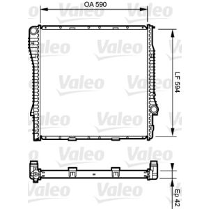 Arrefecedor do motor VALEO 734894