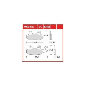 Bremsbelagsatz TRW MCB663SRM