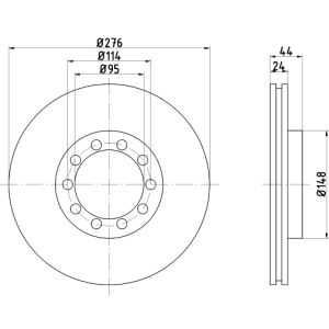 Disco de freno TEXTAR 93085700 vorne, ventilado , 1 Pieza