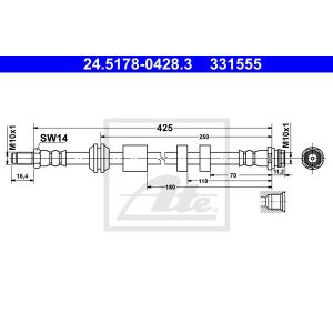 Bremsschlauch ATE 24.5178-0428.3