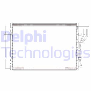 Condensatore, impianto di climatizzazione DELPHI CF20302