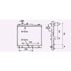 Arrefecedor do motor AVA COOLING MT2264