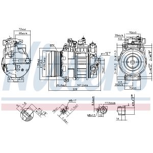 Compressore aria condizionata NISSENS 890296