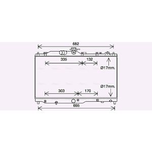 Arrefecedor do motor AVA COOLING MZ2285