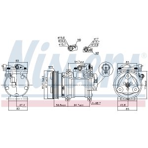 Airconditioning compressor NISSENS 890688