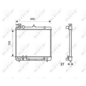 Radiator, motorkoeling EASY FIT NRF 53256