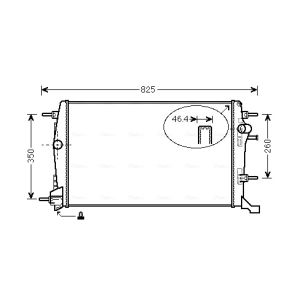 Arrefecedor do motor AVA COOLING RTA2616