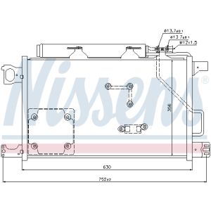 Kondensator, Klimaanlage NISSENS 94857