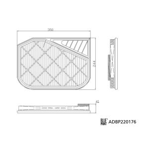 Luftfilter BLUE PRINT ADBP220176