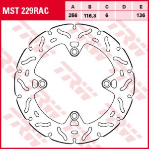 Bremsscheibe TRW MST229RAC, 1 Stück