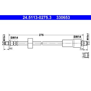 Bremsschlauch ATE 24.5113-0275.3