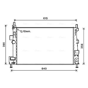 Arrefecedor do motor AVA COOLING FD2601