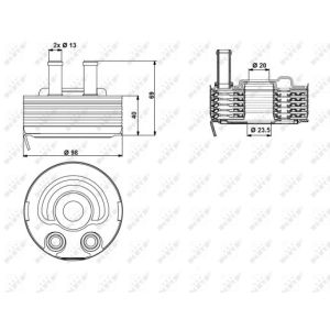 Ölkühler, Motoröl NRF 31184