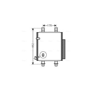 A/C-kondensor AVA COOLING DU5072D