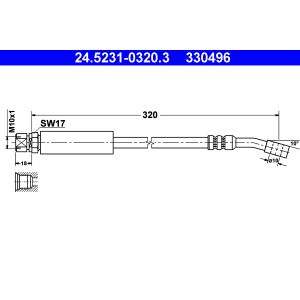 Bremsschlauch ATE 24.5231-0320.3