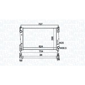 Raffreddatore motore MAGNETI MARELLI 350213151200