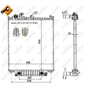 Kühler, Motorkühlung EASY FIT NRF 56032