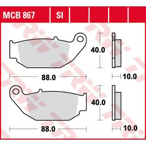 Bremsbelagsatz TRW MCB867SI