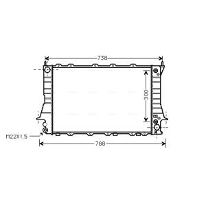 Arrefecedor do motor AVA COOLING AIA2084