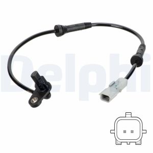 Sensor do ABS traseiro, direito DELPHI SS20758
