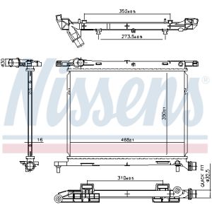 Raffreddatore motore NISSENS 607029