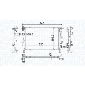 Raffreddatore motore MAGNETI MARELLI 350214500000