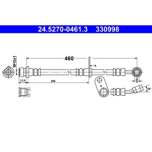 Bremsschlauch ATE 24.5270-0461.3