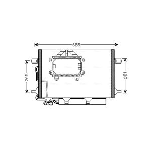 A/C-kondensor AVA COOLING MS5562D