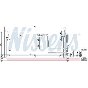 Condensator, airconditioning NISSENS 94228