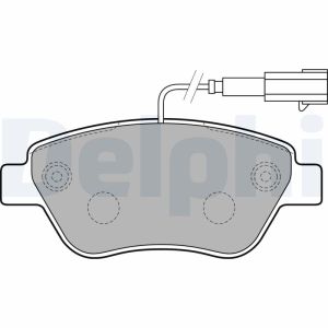 Kit de plaquettes de frein, frein à disque DELPHI LP2230, Avant