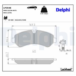 38418 A.B.S. Kit pastiglie freni con segnalatore acustico usura
