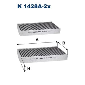 Innenraumfilter FILTRON K 1428A-2X