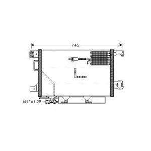 Condensador, sistema de ar condicionado AVA COOLING MSA5361D