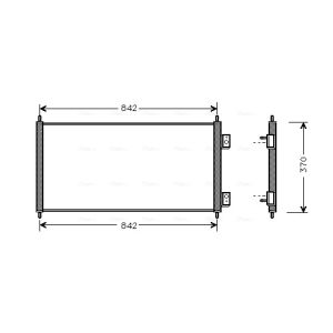 Condensador, sistema de ar condicionado AVA COOLING FD5303 AVA