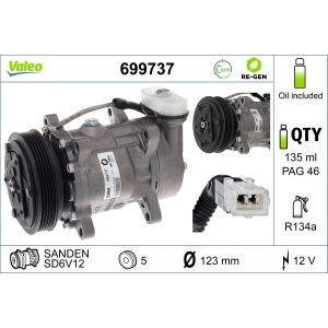Compressor, ar condicionado VALEO 699737