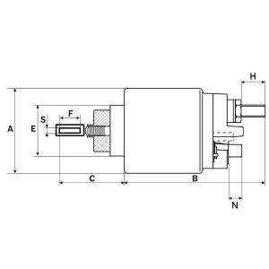 Interruptor solenoide, motor de arranque HC-CARGO F 032 335 867