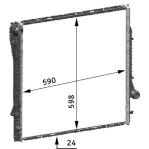 Arrefecedor do motor MAHLE CR 566 000S