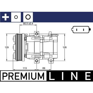 Compressor, ar condicionado MAHLE ACP 101 000P