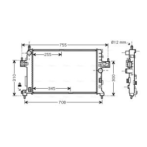 Raffreddatore motore AVA COOLING OLA2380