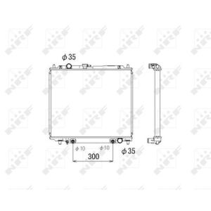 Radiator, motorkoeling NRF 53810