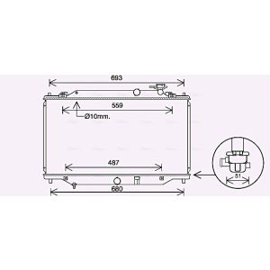 Arrefecedor do motor AVA COOLING MZ2269