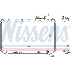 Kühler, Motorkühlung NISSENS 68115