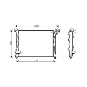 Arrefecedor do motor AVA COOLING BW2286