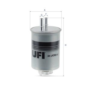 Filtro de combustível UFI 24.JCB.02